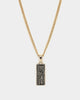 Wild for the Weekend Stick or Twist Dollar Bill Necklace Gold
