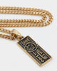 Wild for the Weekend Stick or Twist Dollar Bill Necklace Gold