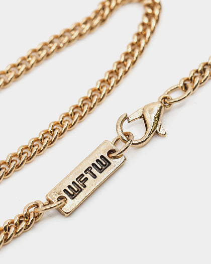 Wild for the Weekend Stick or Twist Dollar Bill Necklace Gold