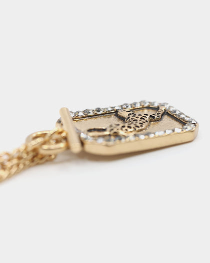 Wild for the Weekend Welcome to the Jungle Cheetah Necklace Gold