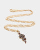 Wild for the Weekend Welcome to the Jungle Snake Necklace Gold