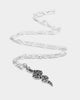 Wild for the Weekend Welcome to the Jungle Snake Necklace Silver