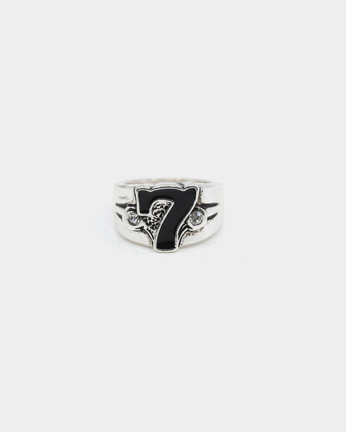 Wild for the Weekend Lucky 7 Ring Silver