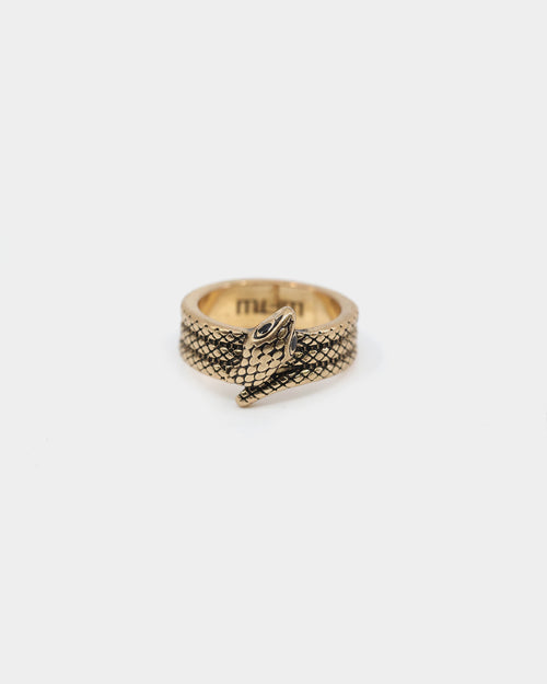Wild for the Weekend Welcome to the Jungle Snake Ring Gold