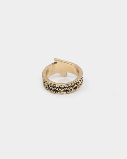 Wild for the Weekend Welcome to the Jungle Snake Ring Gold
