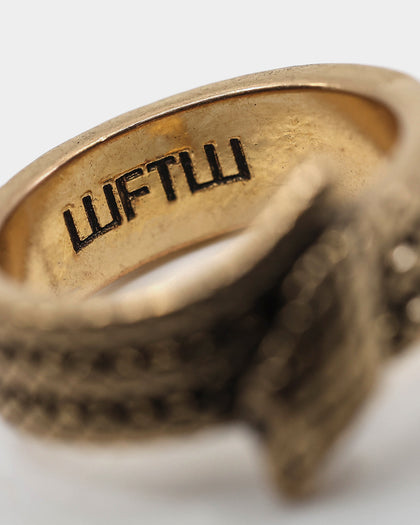 Wild for the Weekend Welcome to the Jungle Snake Ring Gold