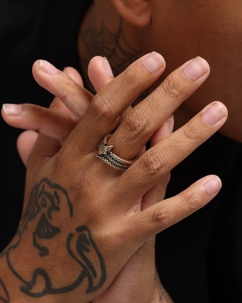 Wild for the Weekend Welcome to the Jungle Snake Ring Gold