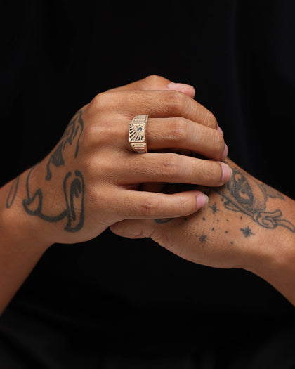 Wild for the Weekend Shining Crystal Ring Gold