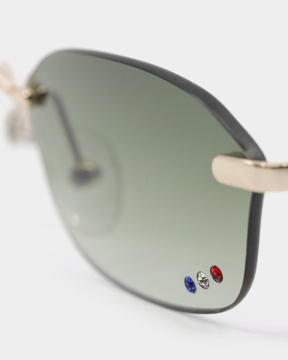 Le Specs Unisex Adolfo Sunglasses Gold