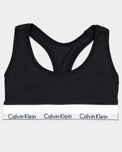 Calvin Klein Women's Modern Cotton Unlined Bralette Black