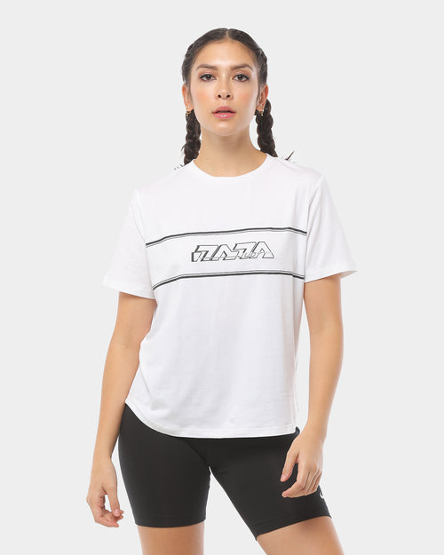 Nana Judy Women's Freedom Crop Tee White