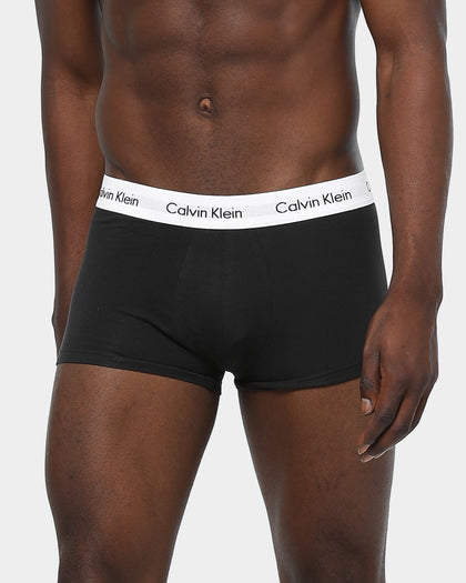 Calvin Klein Men's Low Rise Trunk 3 Pack Black/White/Grey