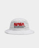 American Needle Men's NASA Cotton Twill Bucket Hat White