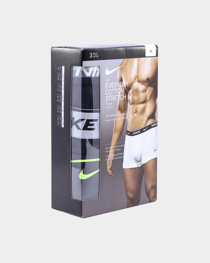 Nike Everyday Cotton Stretch Trunk 3 Pack Multi-Coloured
