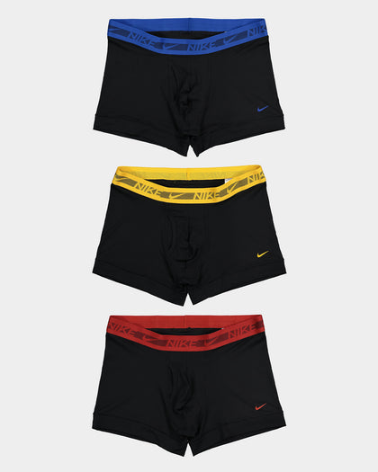 Nike Dri-FIT Ultra Stretch Micro Trunk 3 Pack Black/Multi-Coloured