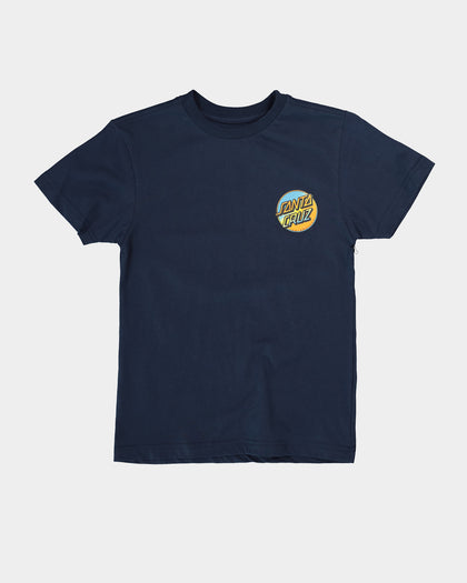 Santa Cruz Kid's Contra Dot T-Shirt Blue Nights