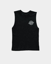 Santa Cruz Kids' Bolt Strip Muscle Singlet Speckle Black