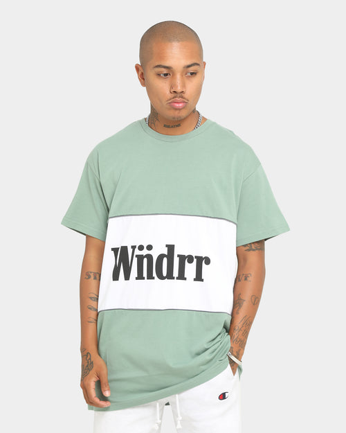 WNDRR Ranked 3 Panel Custom Fit T-Shirt Olive