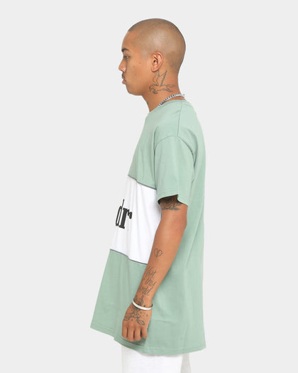 WNDRR Ranked 3 Panel Custom Fit T-Shirt Olive