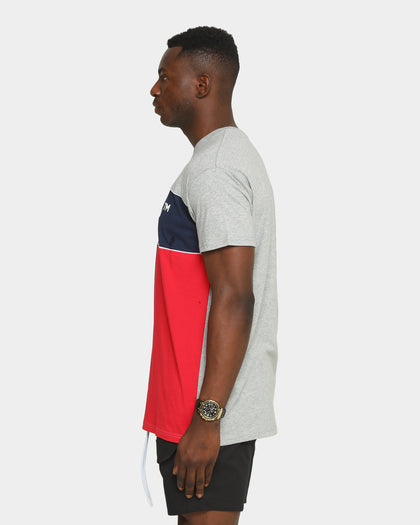 Wndrr Men's Last Lap 3 Panel T-Shirt Grey Marle