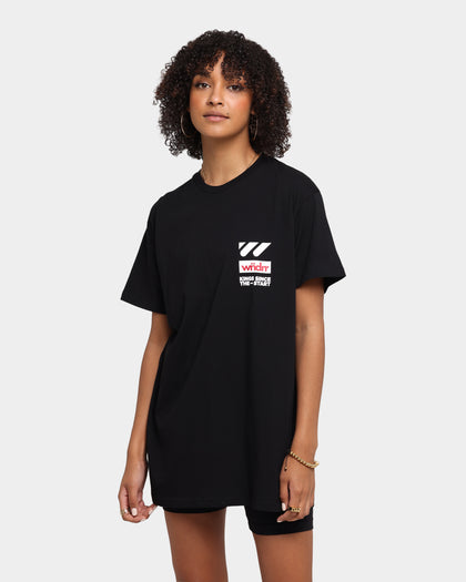 WNDRR Centre Line Custom Fit T-Shirt Black