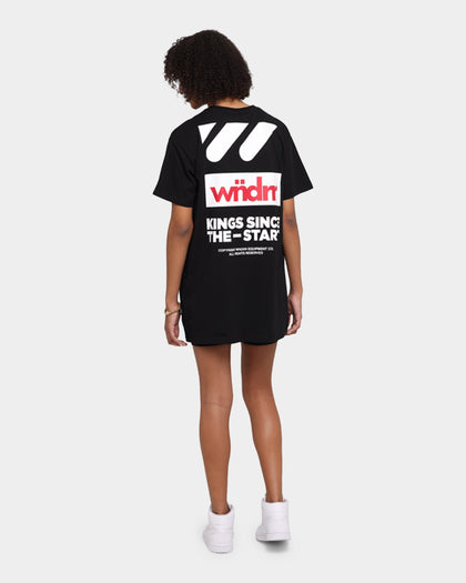 WNDRR Centre Line Custom Fit T-Shirt Black