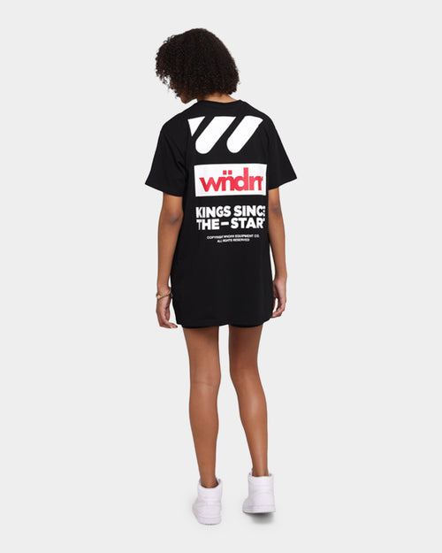 WNDRR Centre Line Custom Fit T-Shirt Black