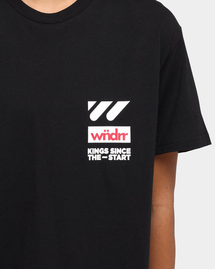 WNDRR Centre Line Custom Fit T-Shirt Black