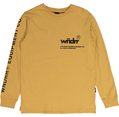 WNDRR In Line Long Sleeve T-Shirt Almond