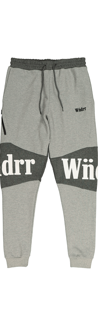 WNDRR Hamilton Tech Track Pant Grey Marle