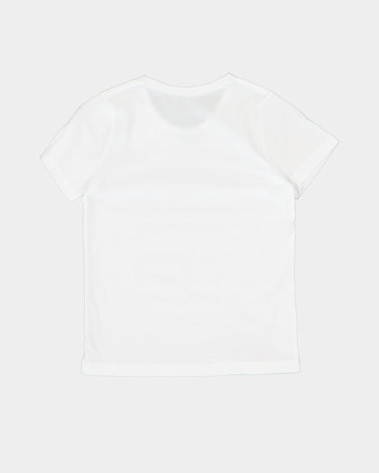 Champion Kid's Script Short Sleeve T-Shirt White