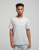 Champion Heritage Script Tee Oxford Heather