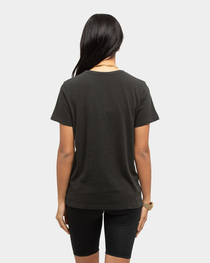 Majestic Athletic Women's Carolina Panthers Vintage NFL Team T-Shirt Black