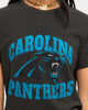 Majestic Athletic Women's Carolina Panthers Vintage NFL Team T-Shirt Black
