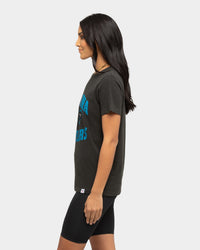 Majestic Athletic Women's Carolina Panthers Vintage NFL Team T-Shirt Black