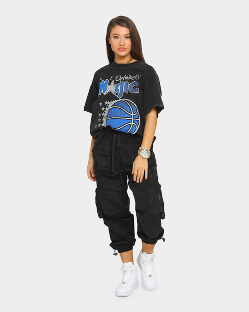 Mitchell & Ness Men's Orlando Magic Oversized Logo Short Sleeve Vintage T-Shirt Black