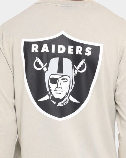 Majestic Athletic Raiders Levare Long Sleeve T-Shirt Snow Wash Pale