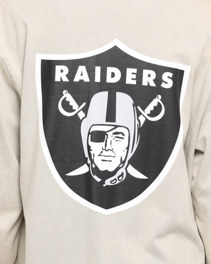 Majestic Athletic Raiders Levare Long Sleeve T-Shirt Snow Wash Pale
