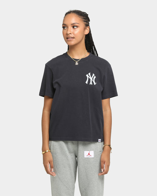 Majestic Athletic Women's Los Angeles Yankees Elle OD Boxy T-Shirt Faded Black