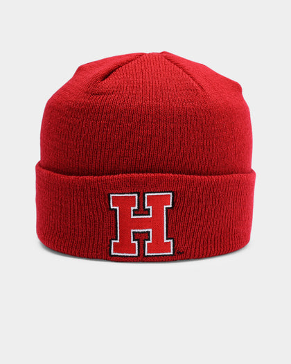 National Collegiate Athletic ASSC Harvard Crimson Team Colour Fisherman Beanie Burgundy