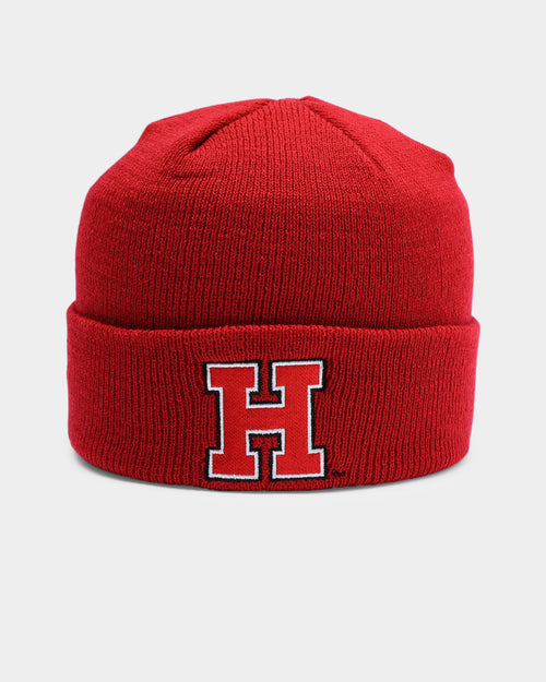 National Collegiate Athletic ASSC Harvard Crimson Team Colour Fisherman Beanie Burgundy