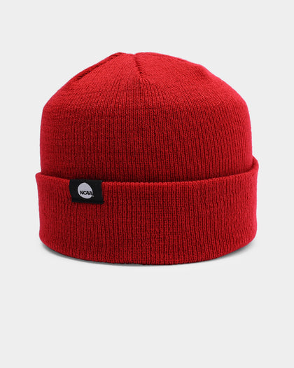 National Collegiate Athletic ASSC Harvard Crimson Team Colour Fisherman Beanie Burgundy