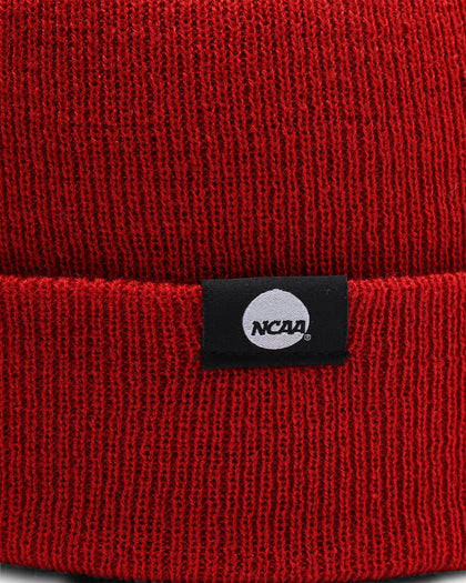 National Collegiate Athletic ASSC Harvard Crimson Team Colour Fisherman Beanie Burgundy