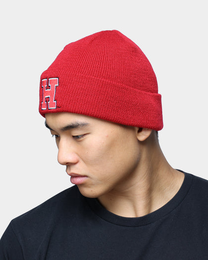 National Collegiate Athletic ASSC Harvard Crimson Team Colour Fisherman Beanie Burgundy