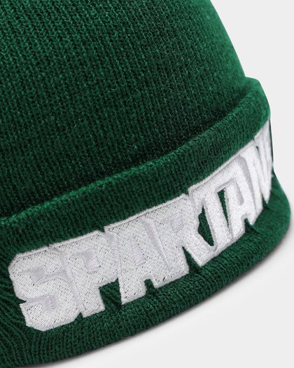 National Collegiate Athletic ASSC Michigan State Spartans Team Colour Fisherman Beanie Green