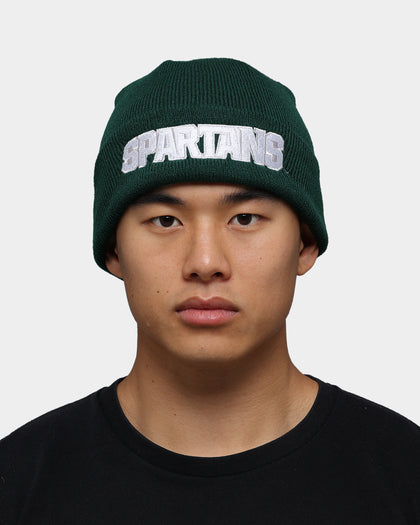 National Collegiate Athletic ASSC Michigan State Spartans Team Colour Fisherman Beanie Green