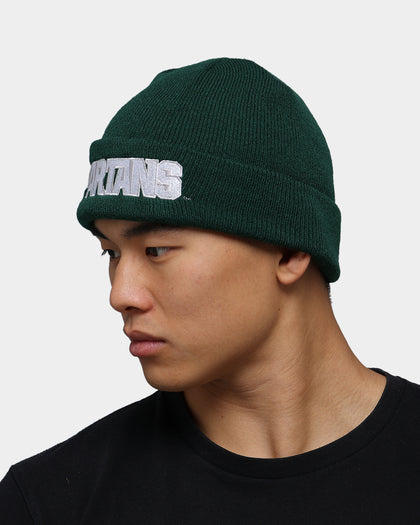 National Collegiate Athletic ASSC Michigan State Spartans Team Colour Fisherman Beanie Green