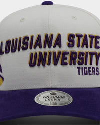 NATIONAL COLLEGIATE ATHLETIC ASSC LSU Tigers Freshman Crown Snapback Off White