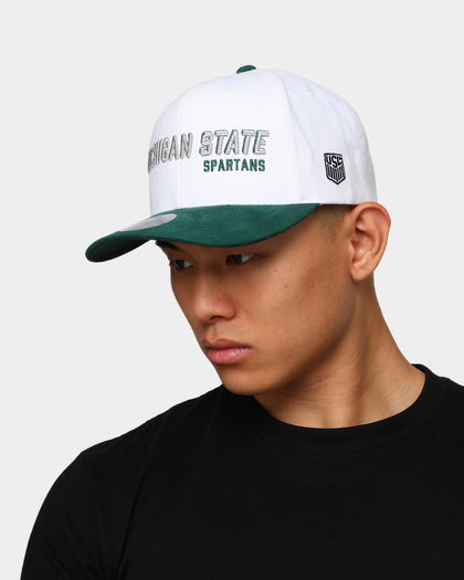 NATIONAL COLLEGIATE ATHLETIC ASSC Michigan State Spartans Freshman Crown Snapback Off White