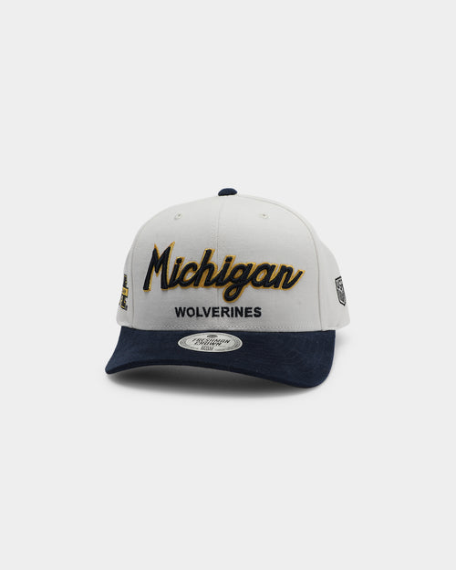 NATIONAL COLLEGIATE ATHLETIC ASSC Michigan Wolverines Freshman Crown Snapback Off White